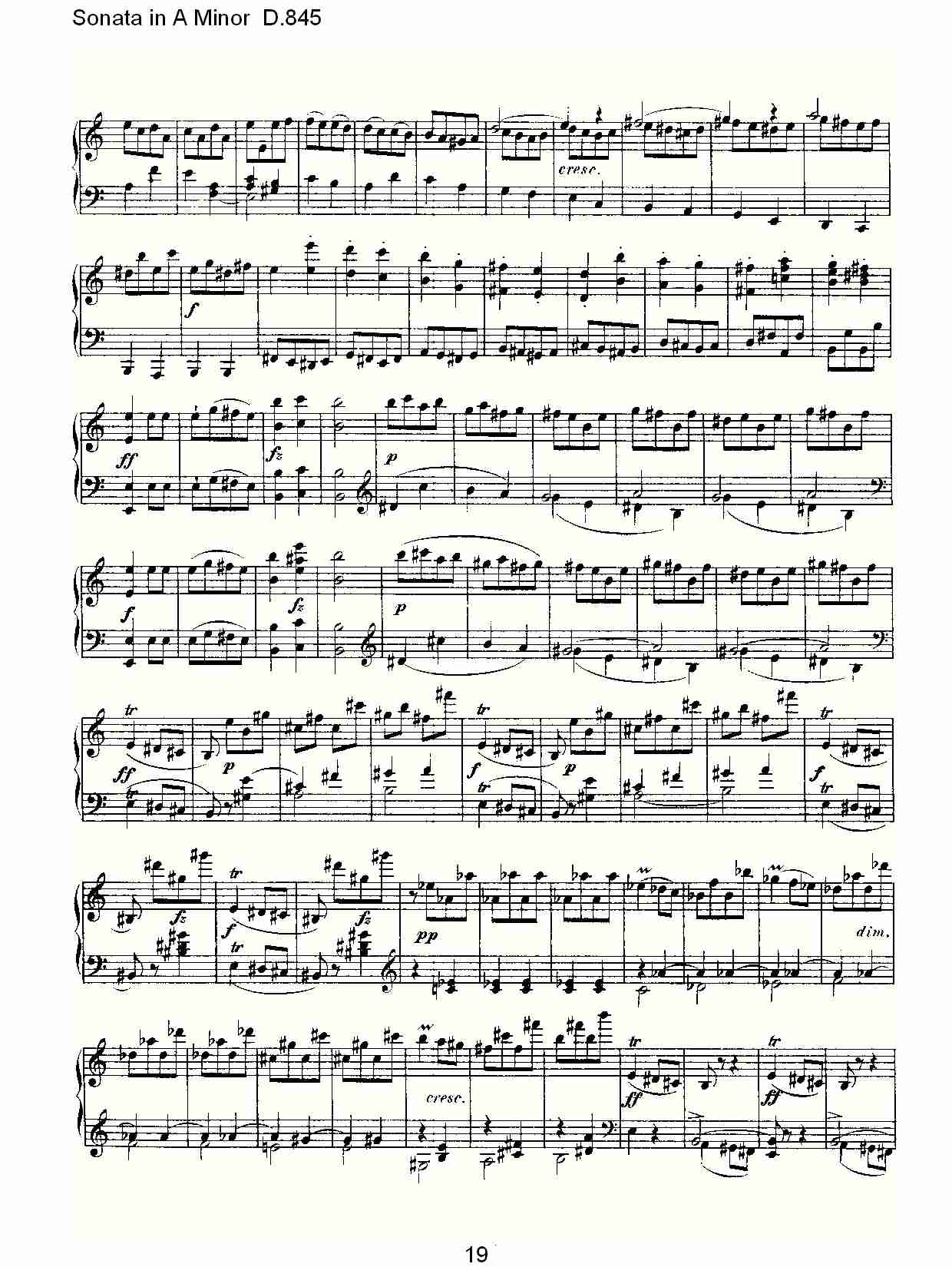 Sonata in A Minor D.845 A小调奏鸣曲D.845（四）总谱（图4）