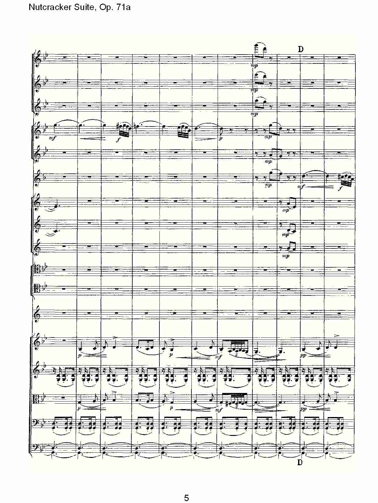 Nutcracker Suite, Op.71a   胡桃铗套曲，Op.71a第五乐章（一）总谱（图5）