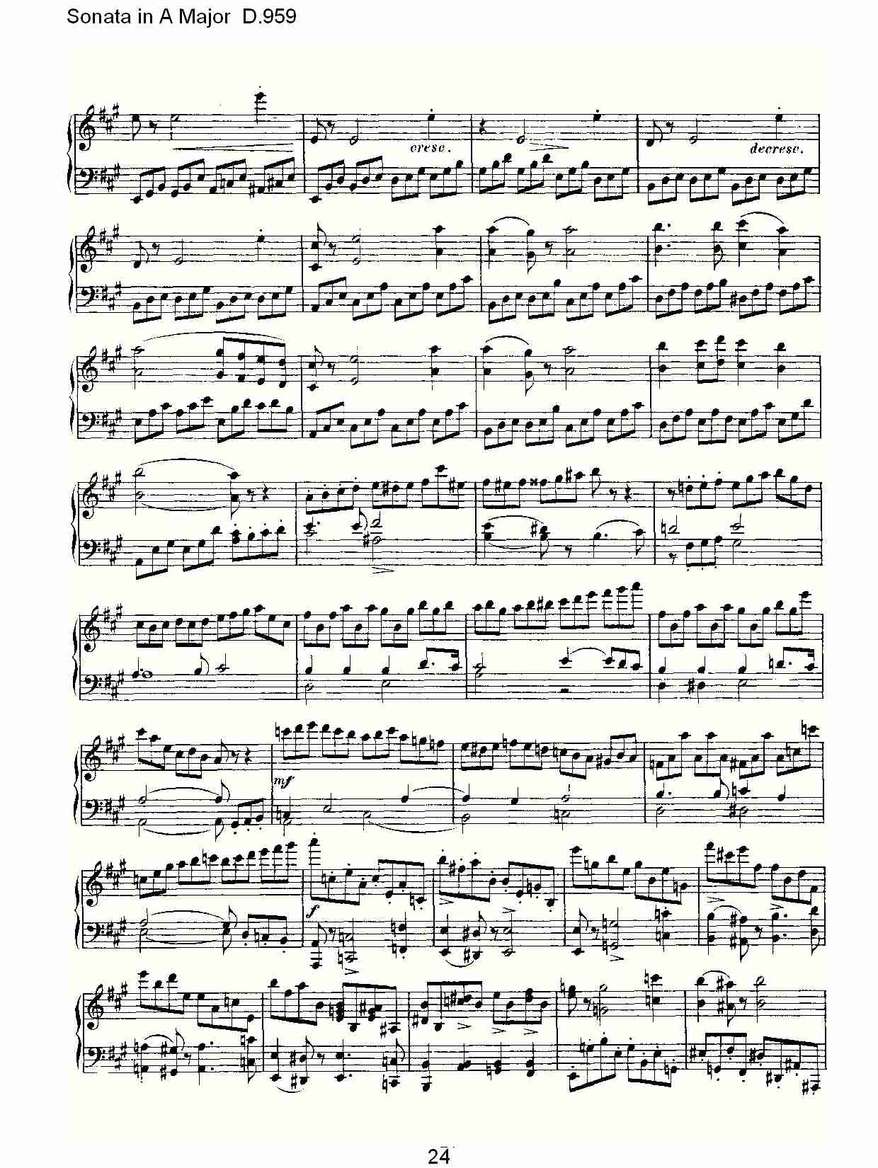 Sonata in A Major D.959  A大调奏鸣曲D.959（五）总谱（图4）