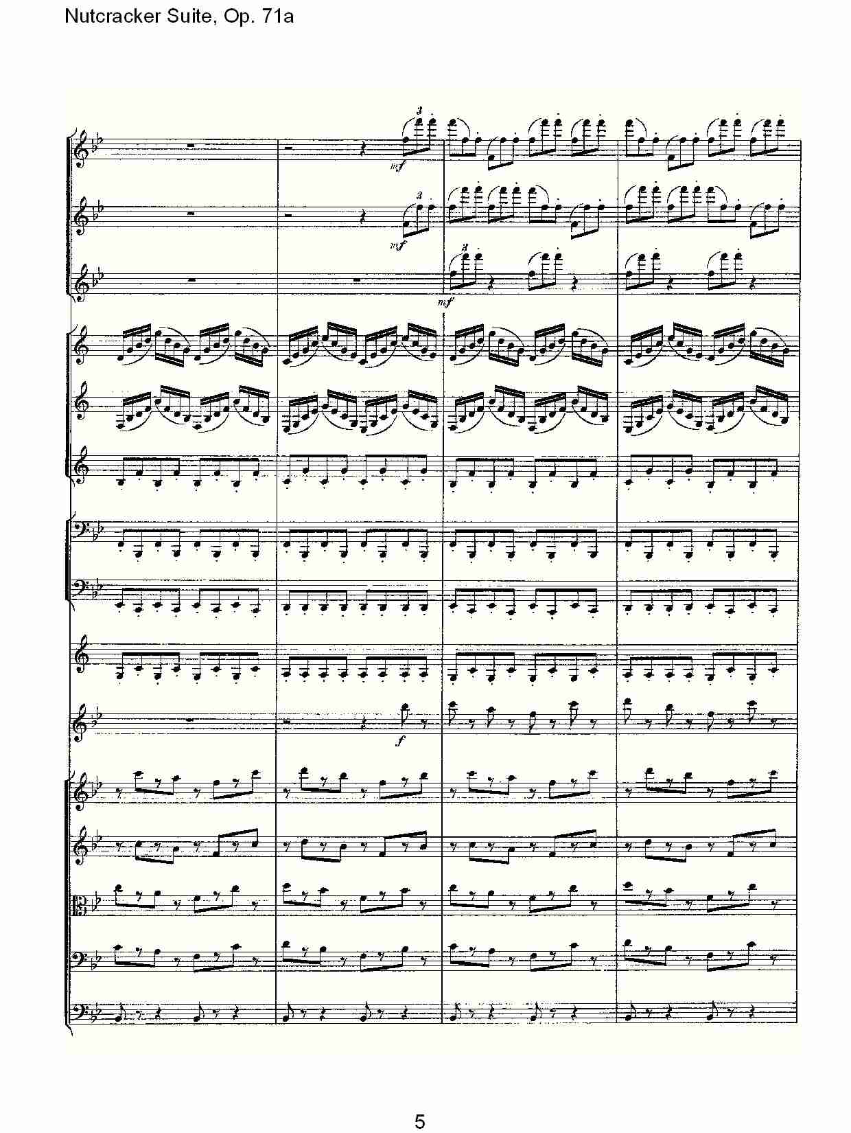 Nutcracker Suite, Op.71a   胡桃铗套曲，Op.71a第六乐章（一）总谱（图5）