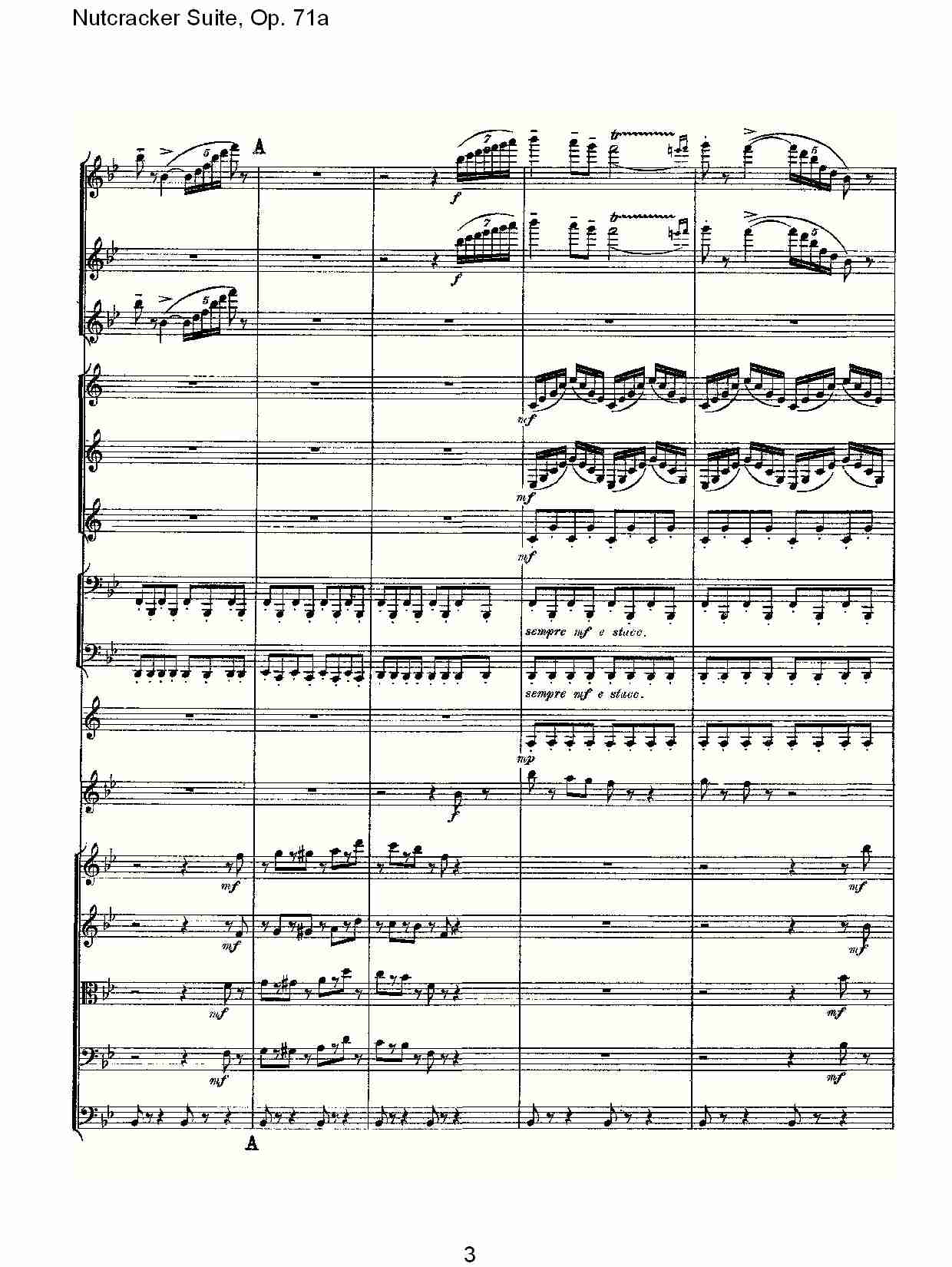 Nutcracker Suite, Op.71a   胡桃铗套曲，Op.71a第六乐章（一）总谱（图3）