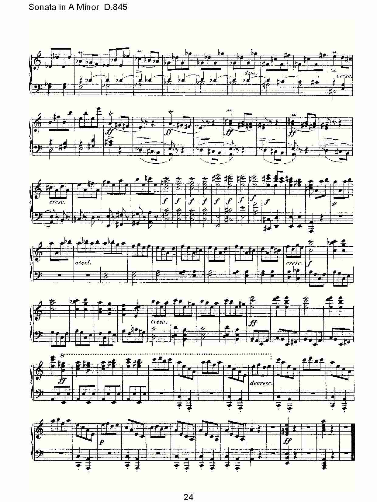 Sonata in A Minor D.845 A小调奏鸣曲D.845（五）总谱（图4）