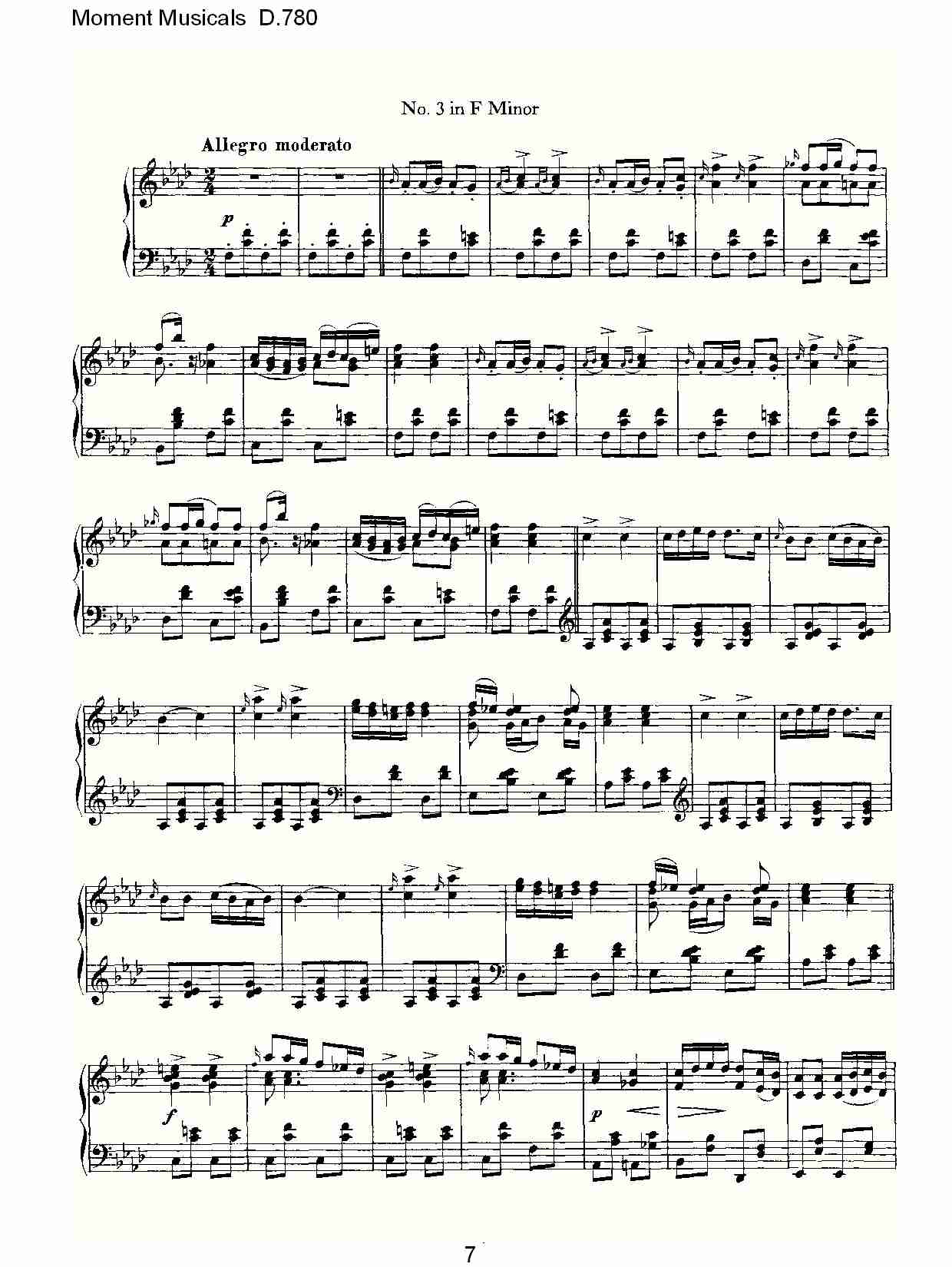 Moment Musicals D.780（二）总谱（图2）