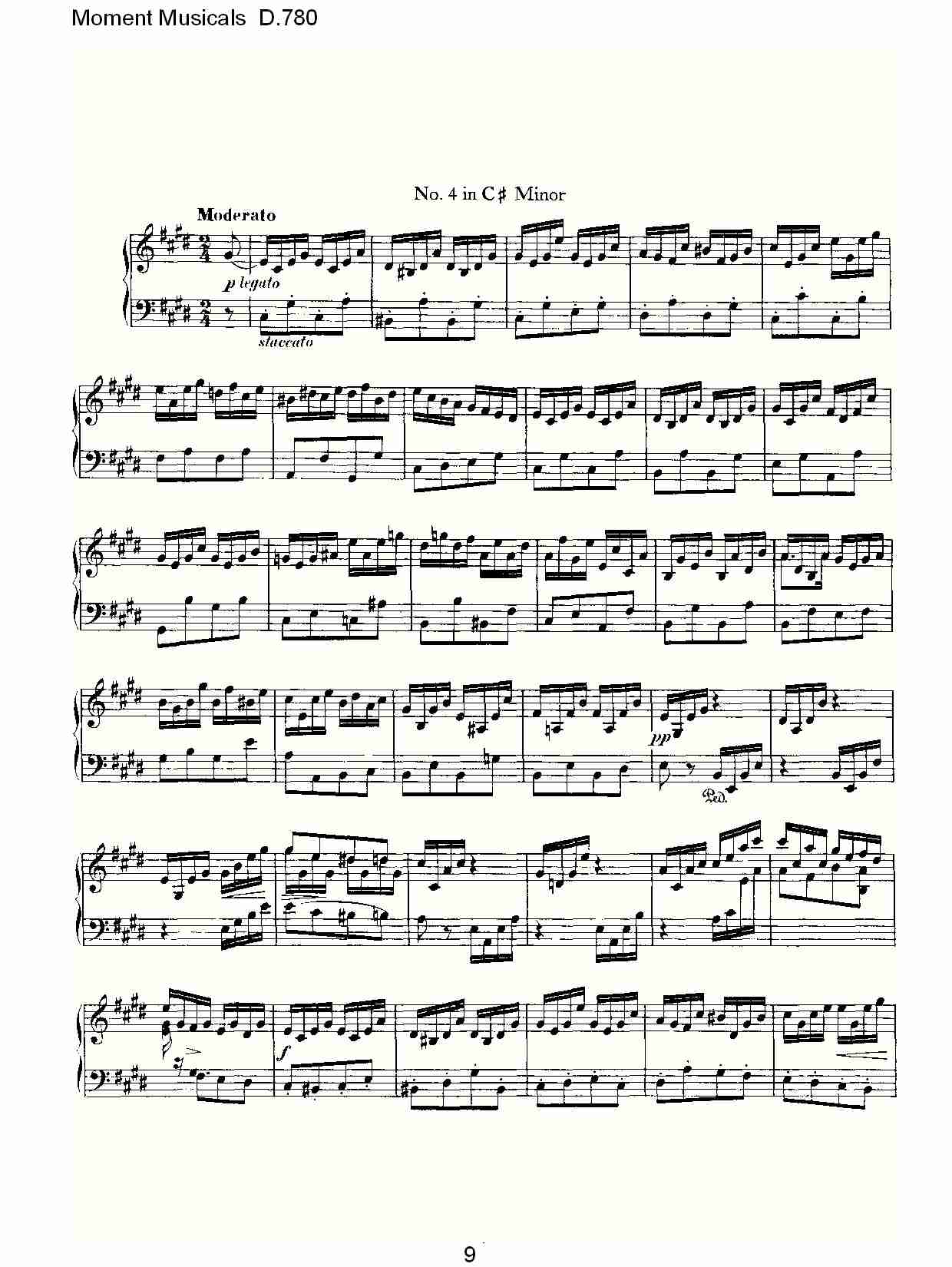 Moment Musicals D.780（二）总谱（图4）