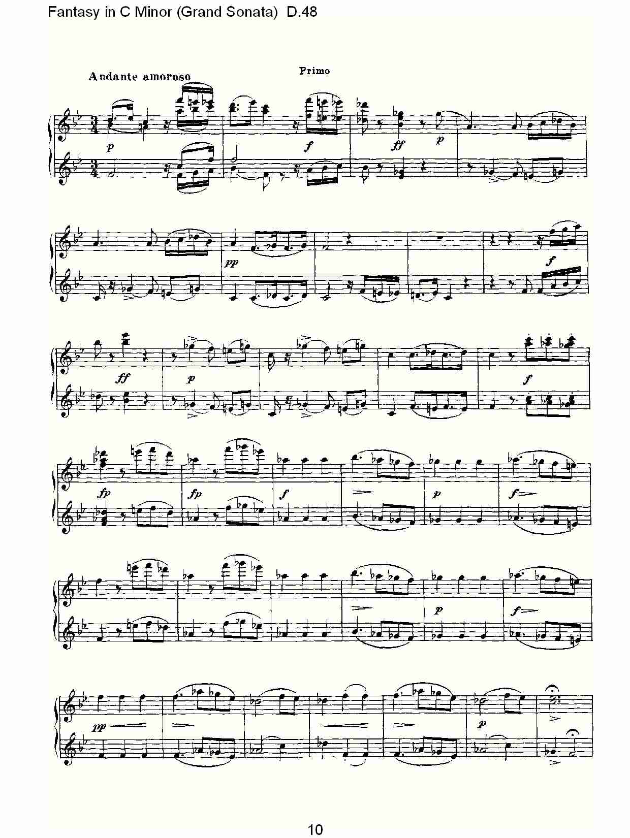 C小调幻想曲（豪华奏鸣曲）D.48（二）总谱（图5）