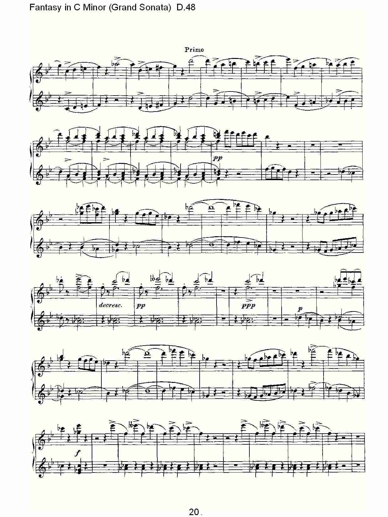 C小调幻想曲（豪华奏鸣曲）D.48（四）总谱（图5）
