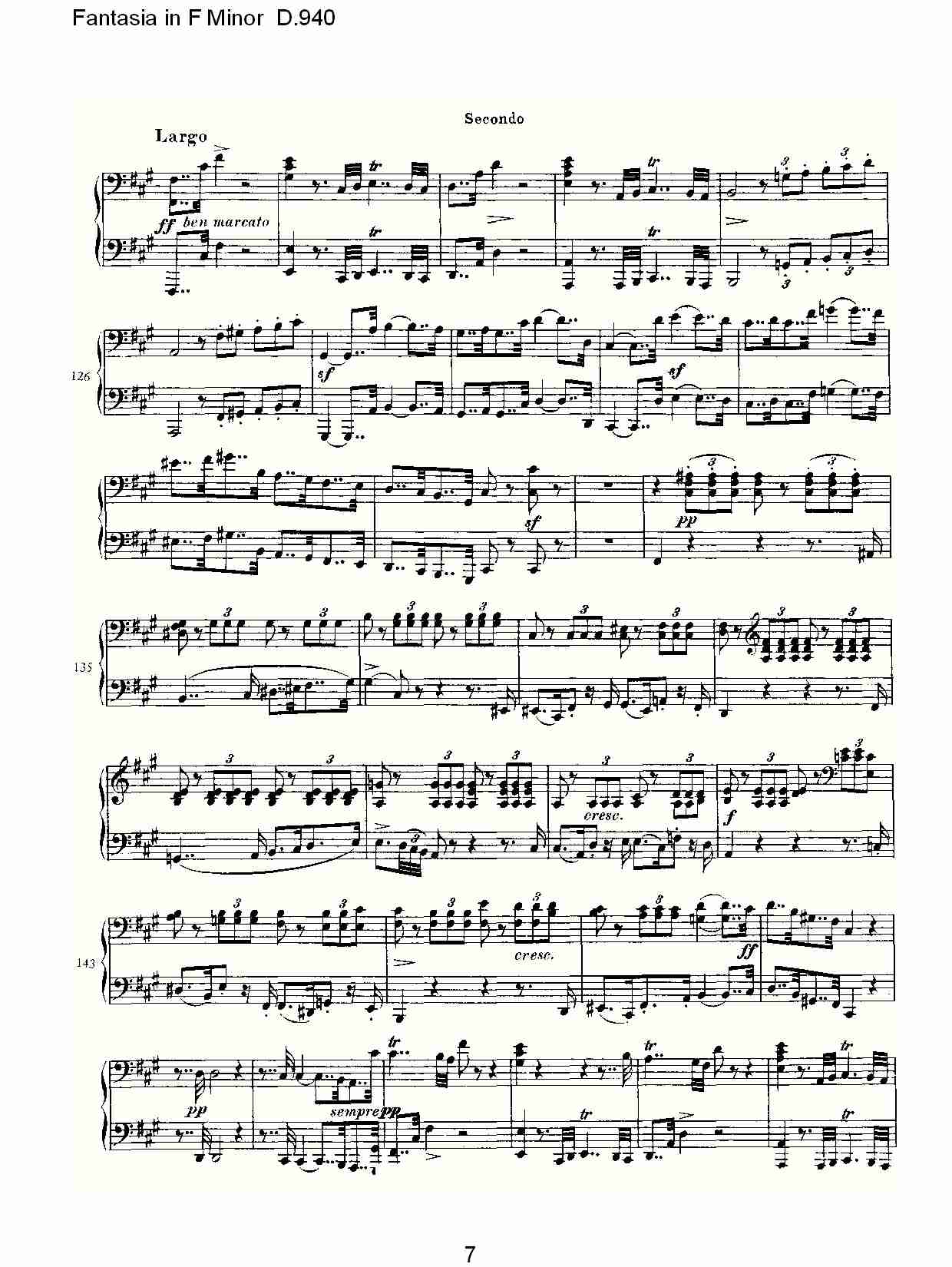 Fantasia in F Minor D.940  F小调幻想曲D.940（二）总谱（图2）
