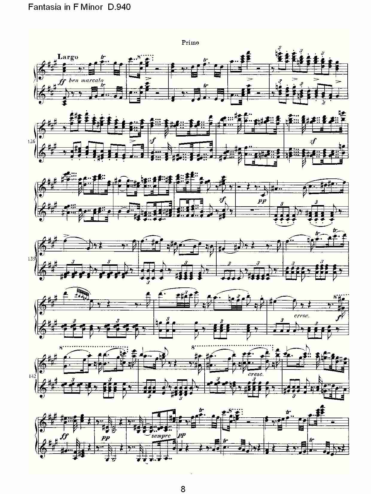 Fantasia in F Minor D.940  F小调幻想曲D.940（二）总谱（图3）