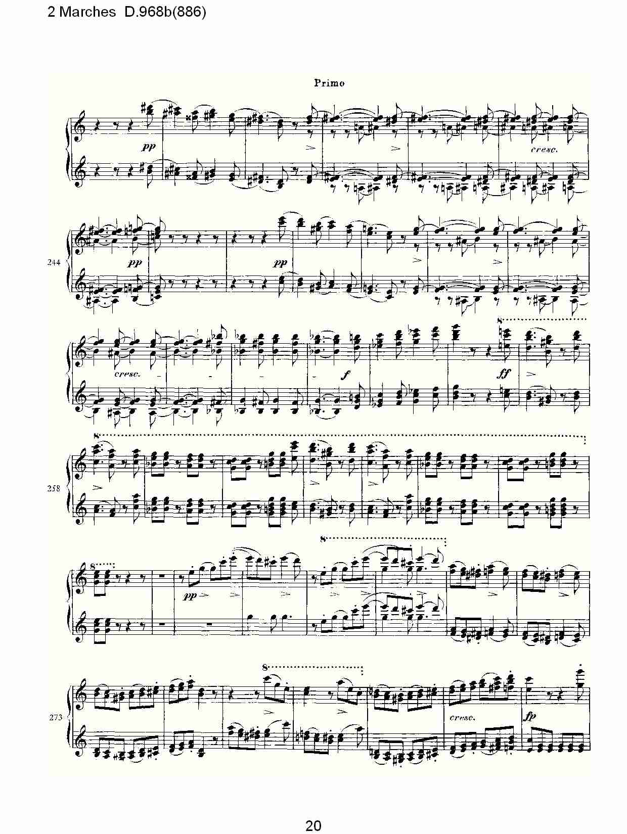 原始主题序曲与变奏曲D.968a(603)（四）总谱（图5）