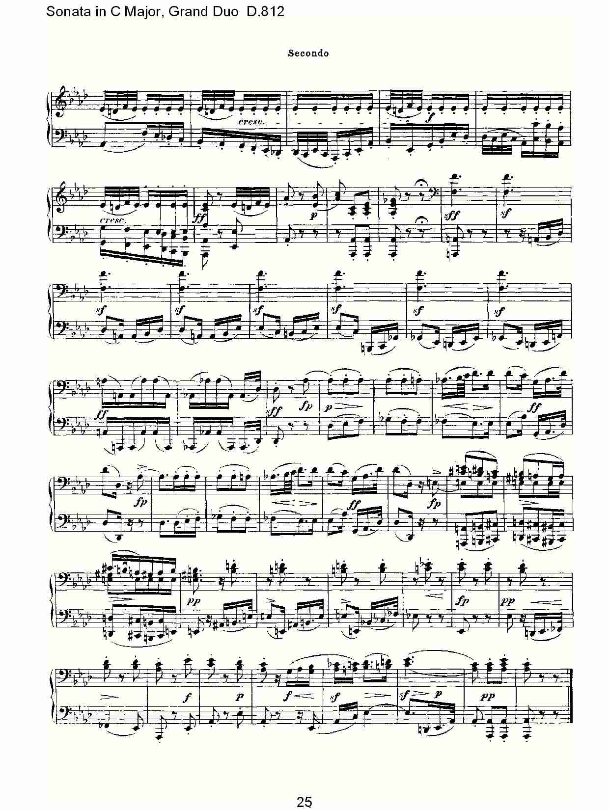 Ｃ大调奏鸣曲，盛大的二重奏D.812（五）总谱（图5）