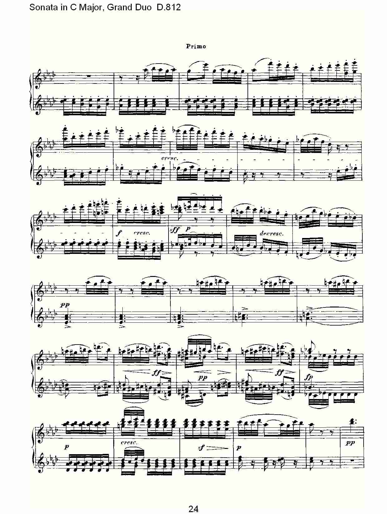Ｃ大调奏鸣曲，盛大的二重奏D.812（五）总谱（图4）