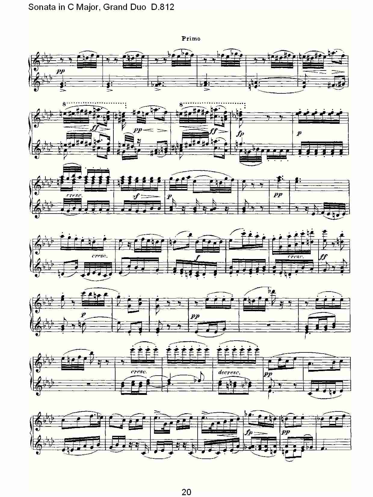 Ｃ大调奏鸣曲，盛大的二重奏D.812（四）总谱（图5）