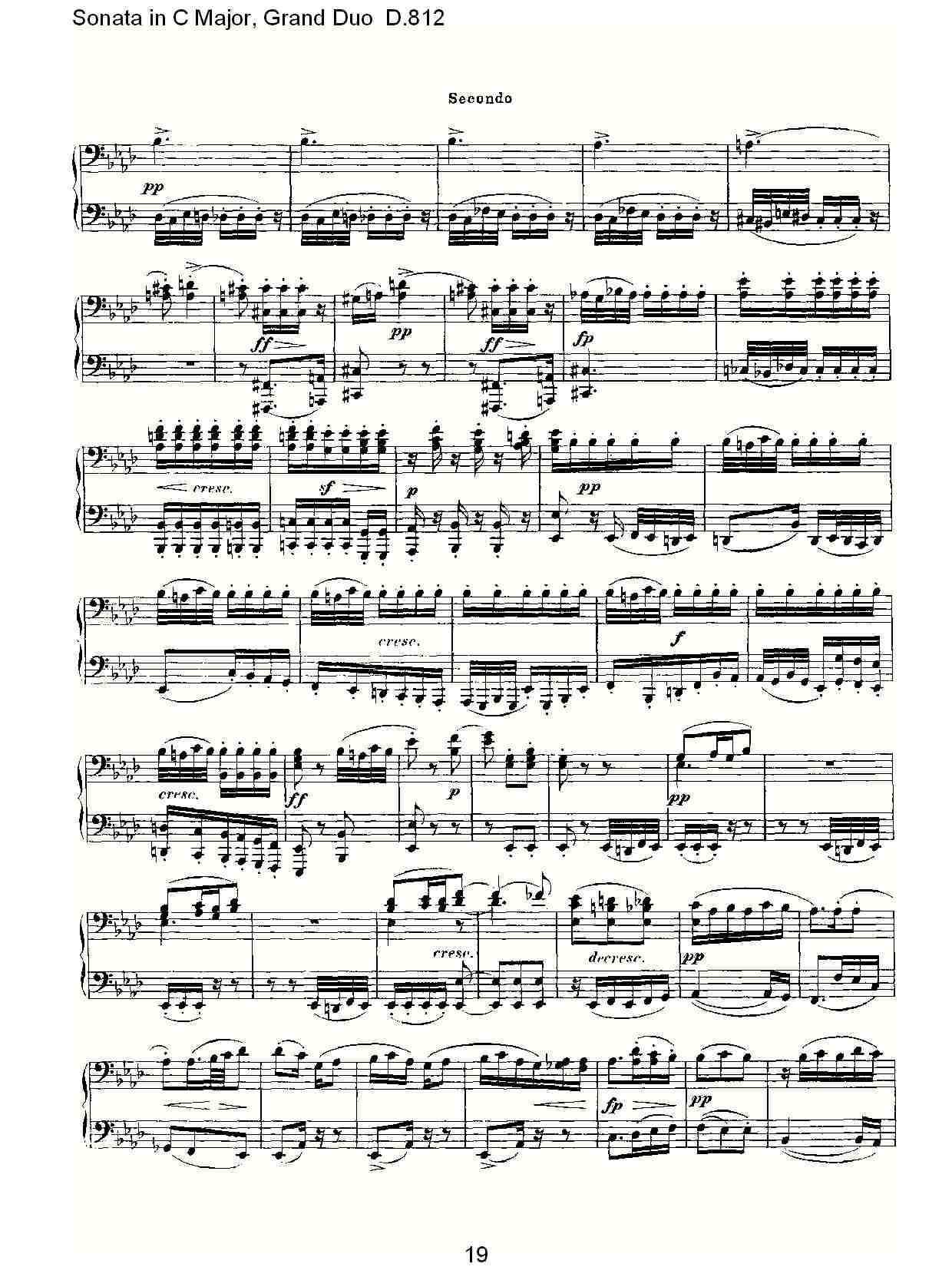 Ｃ大调奏鸣曲，盛大的二重奏D.812（四）总谱（图4）