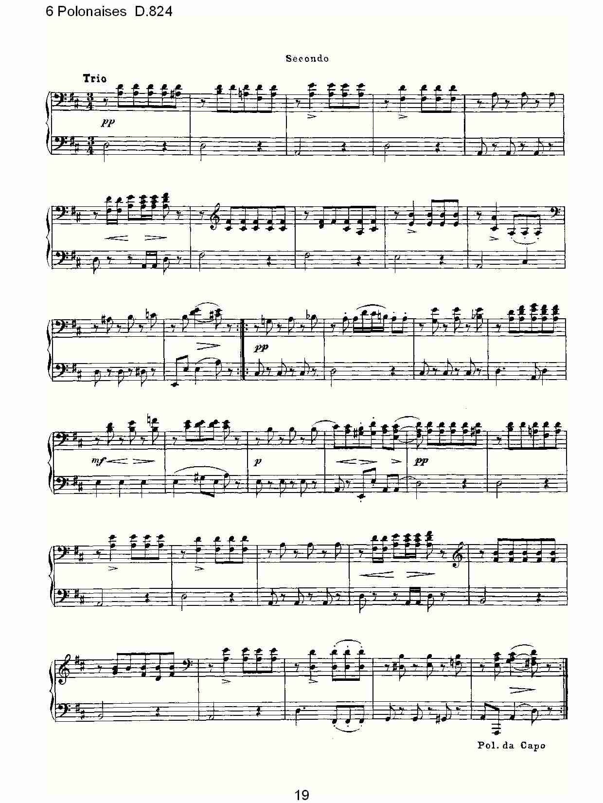 6 Polonaises D.824  6波罗乃兹舞曲D.824（四）总谱（图4）