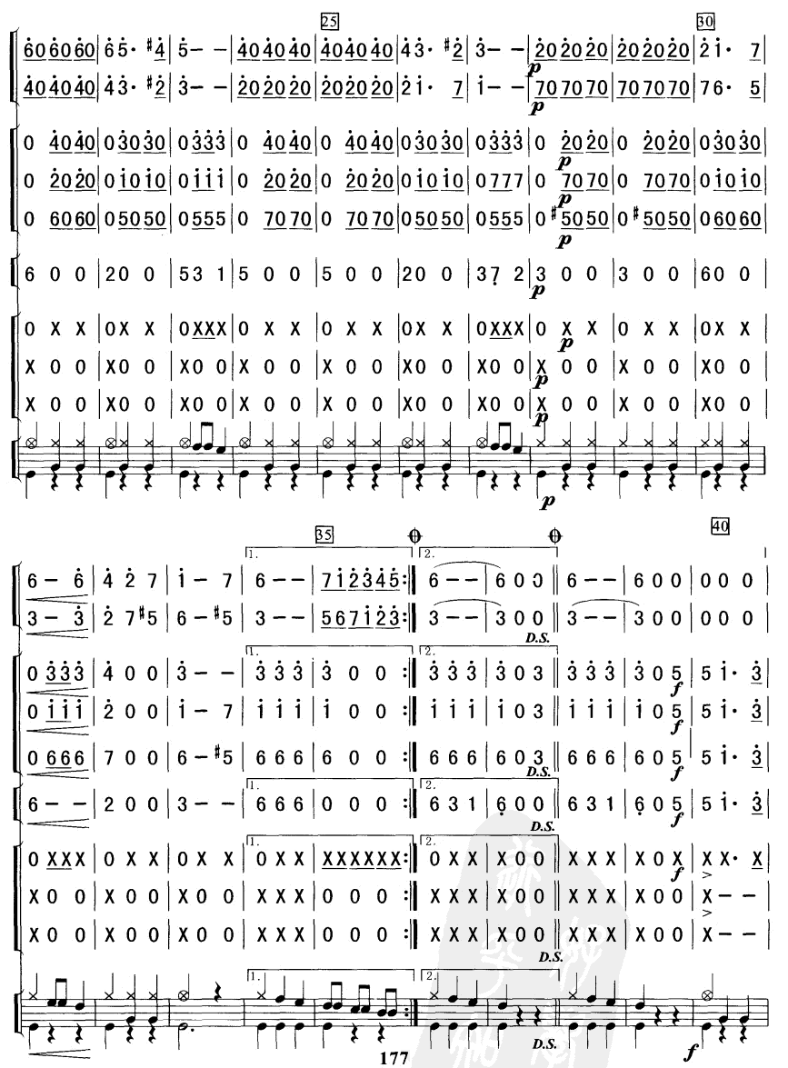 多瑙河之波圆舞曲总谱（图2）
