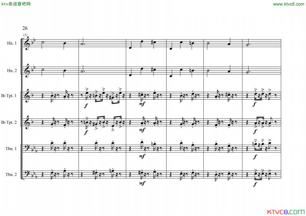 周开屏原创《中国航母前奏曲》铜管六重奏[总谱]27总谱（图1）