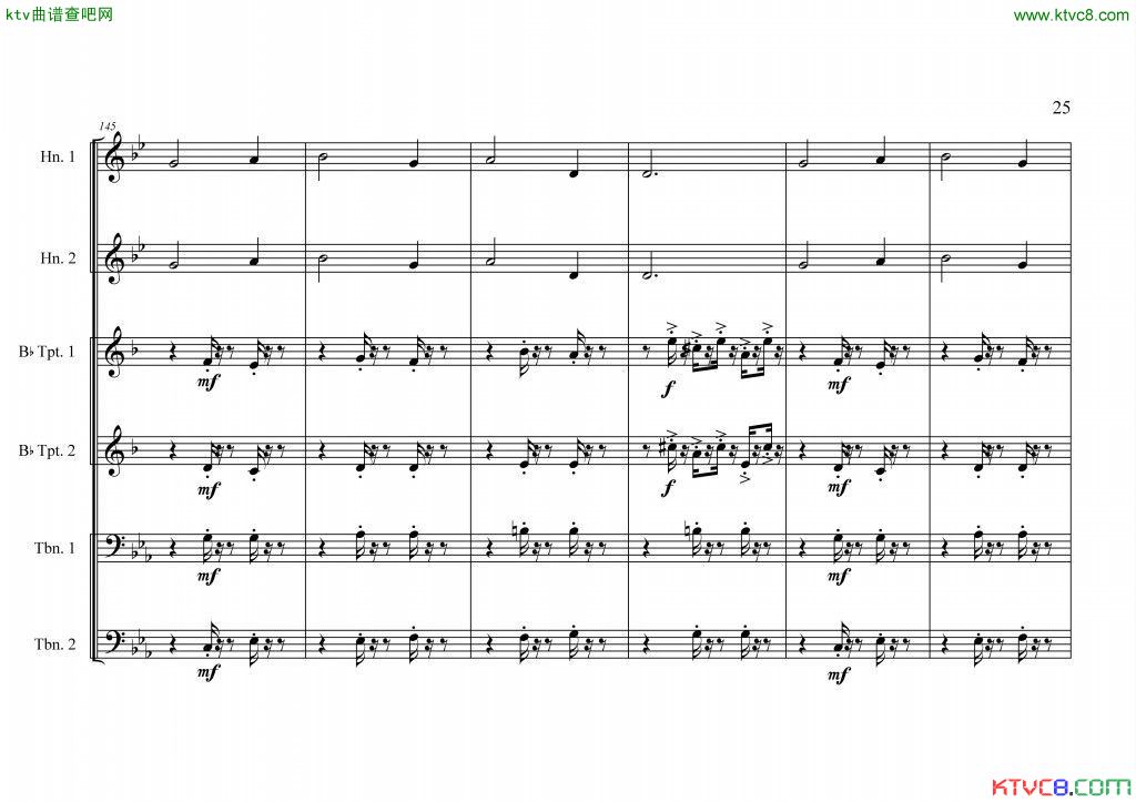 周开屏原创《中国航母前奏曲》铜管六重奏[总谱]26总谱（图1）
