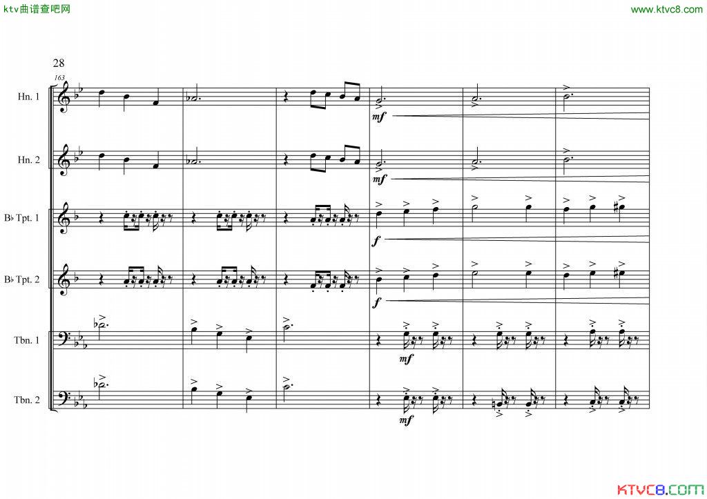 周开屏原创《中国航母前奏曲》铜管六重奏[总谱]29总谱（图1）