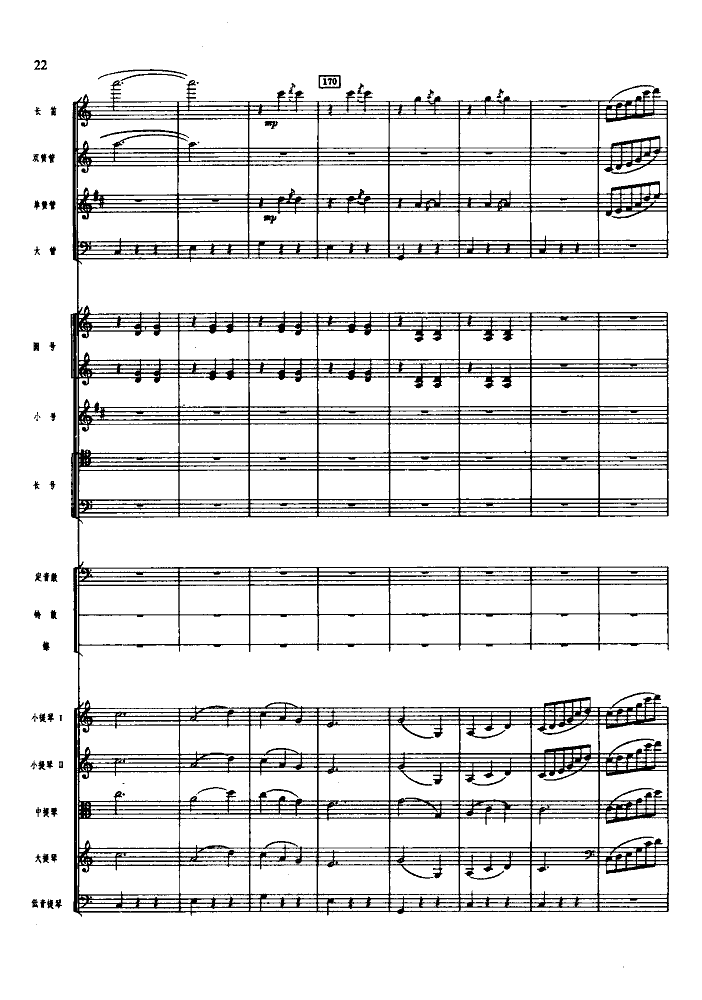 欢庆舞曲(管弦乐总谱)总谱（图22）