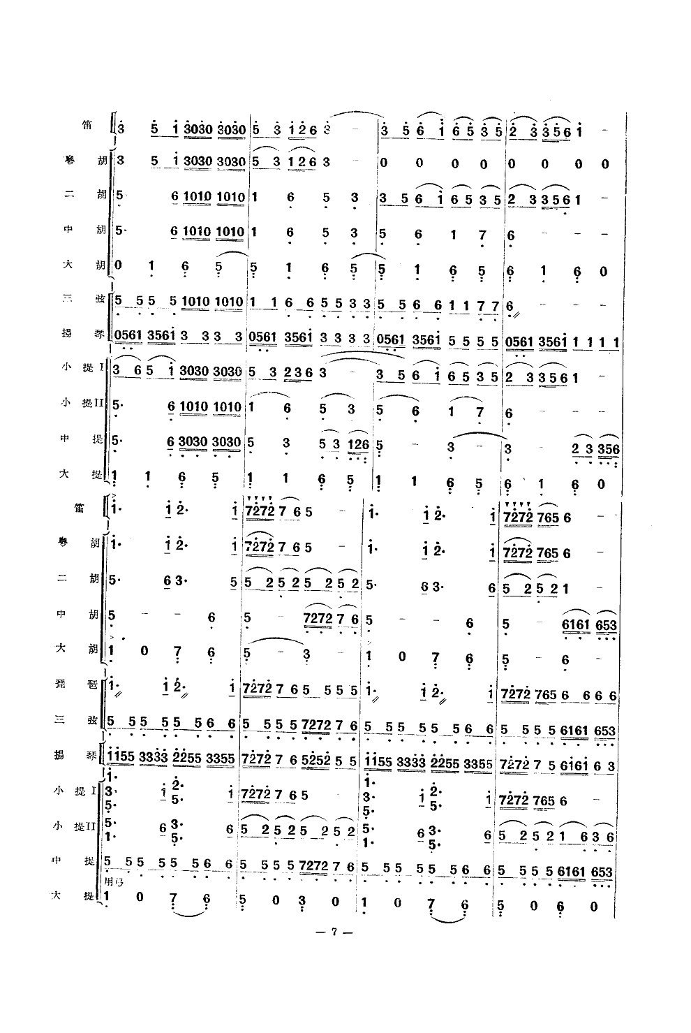 荷花舞曲(总谱)总谱（图7）
