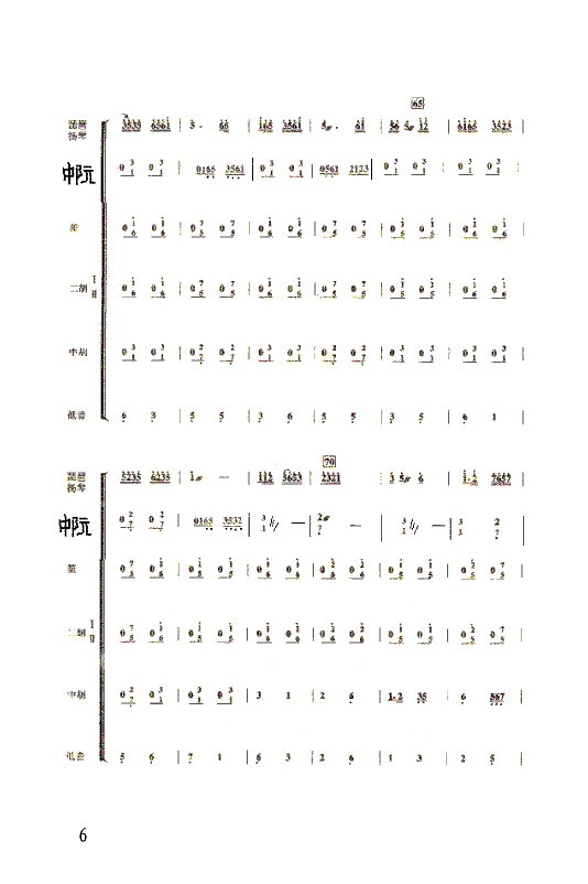 紫竹调(小合奏)总谱（图6）