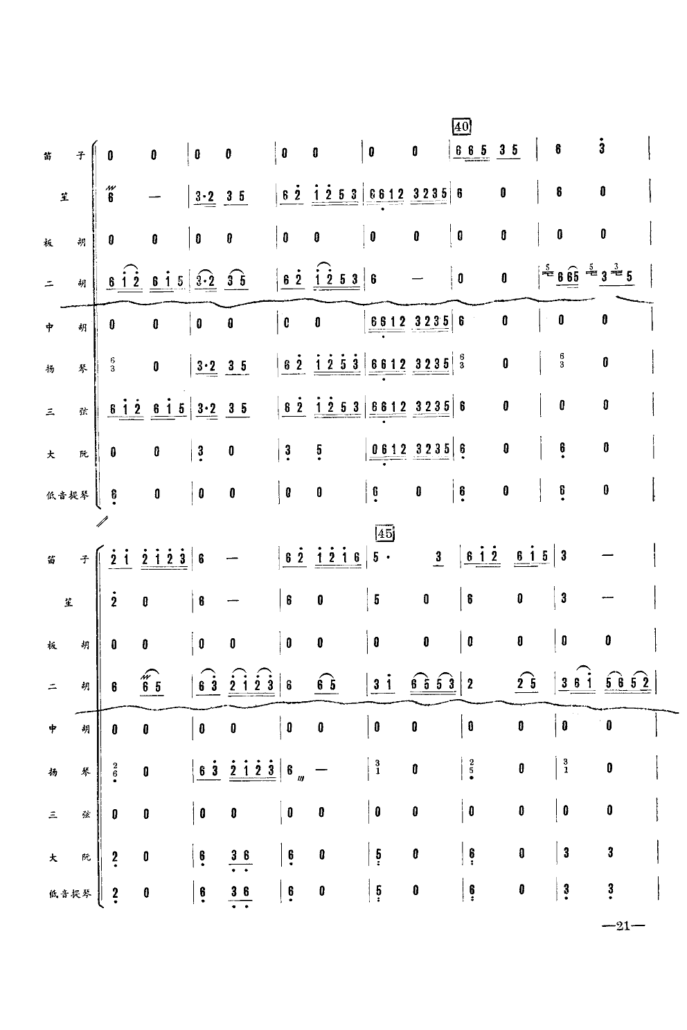 子弟兵和老百姓(器乐小合奏)总谱（图4）