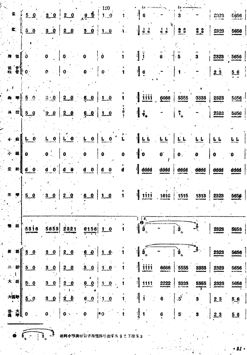 《新春乐》民乐合奏总谱21总谱（图1）