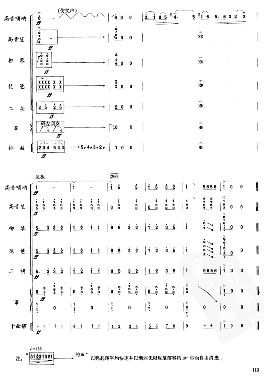 《乡魂》七重奏总谱19总谱（图1）