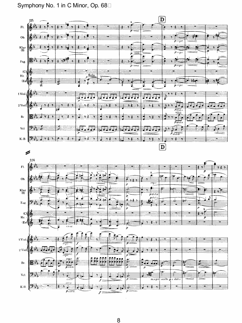 C小调第一交响曲总谱（图8）