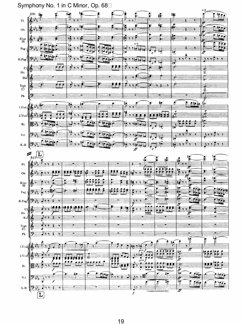 C小调第一交响曲总谱（图19）