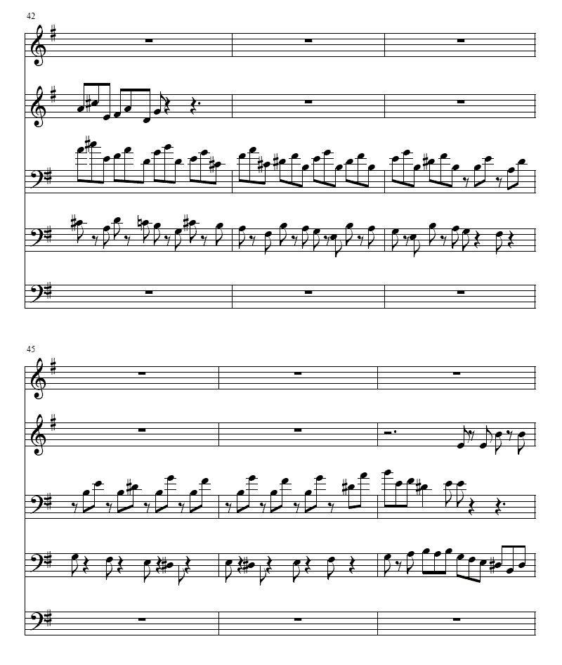 巴赫Ｇ大调铜管五重奏总谱（图8）