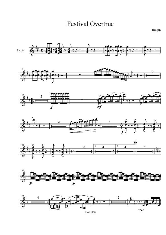 总谱《庆典序曲》三种乐器谱总谱（图7）