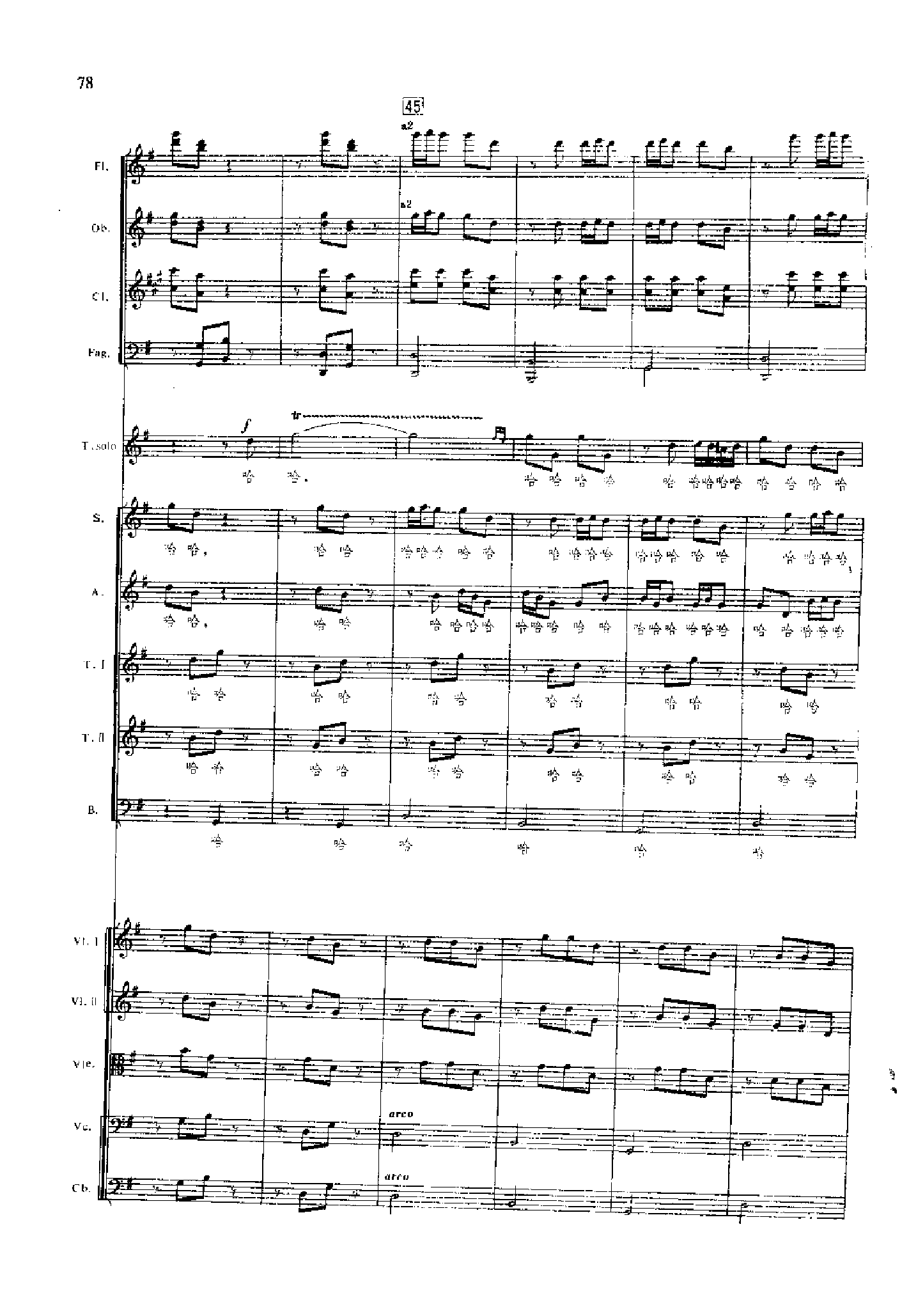 管弦乐总谱凤凰涅槃 乐队类 管弦乐总谱总谱（图78）