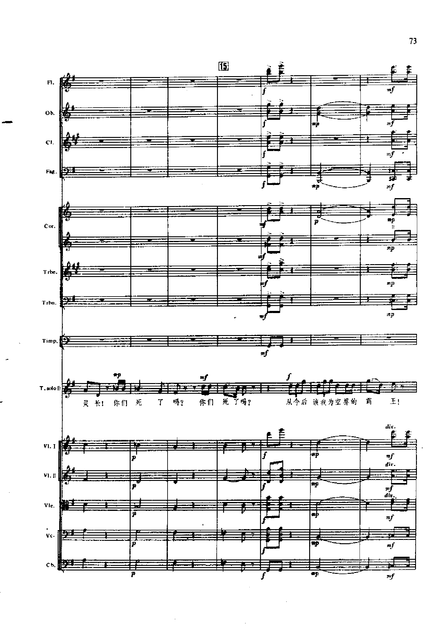 管弦乐总谱凤凰涅槃 乐队类 管弦乐总谱总谱（图73）
