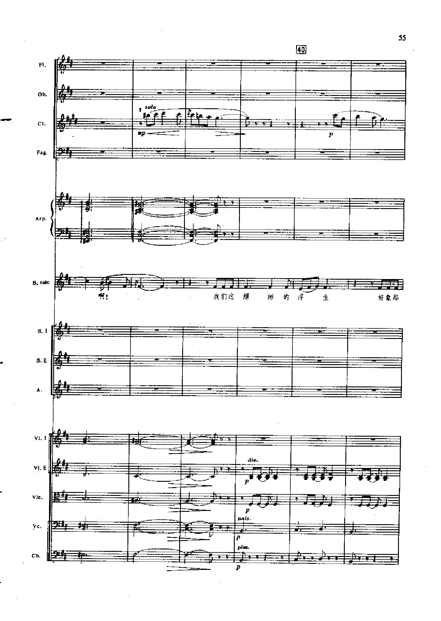 管弦乐总谱凤凰涅槃 乐队类 管弦乐总谱总谱（图55）