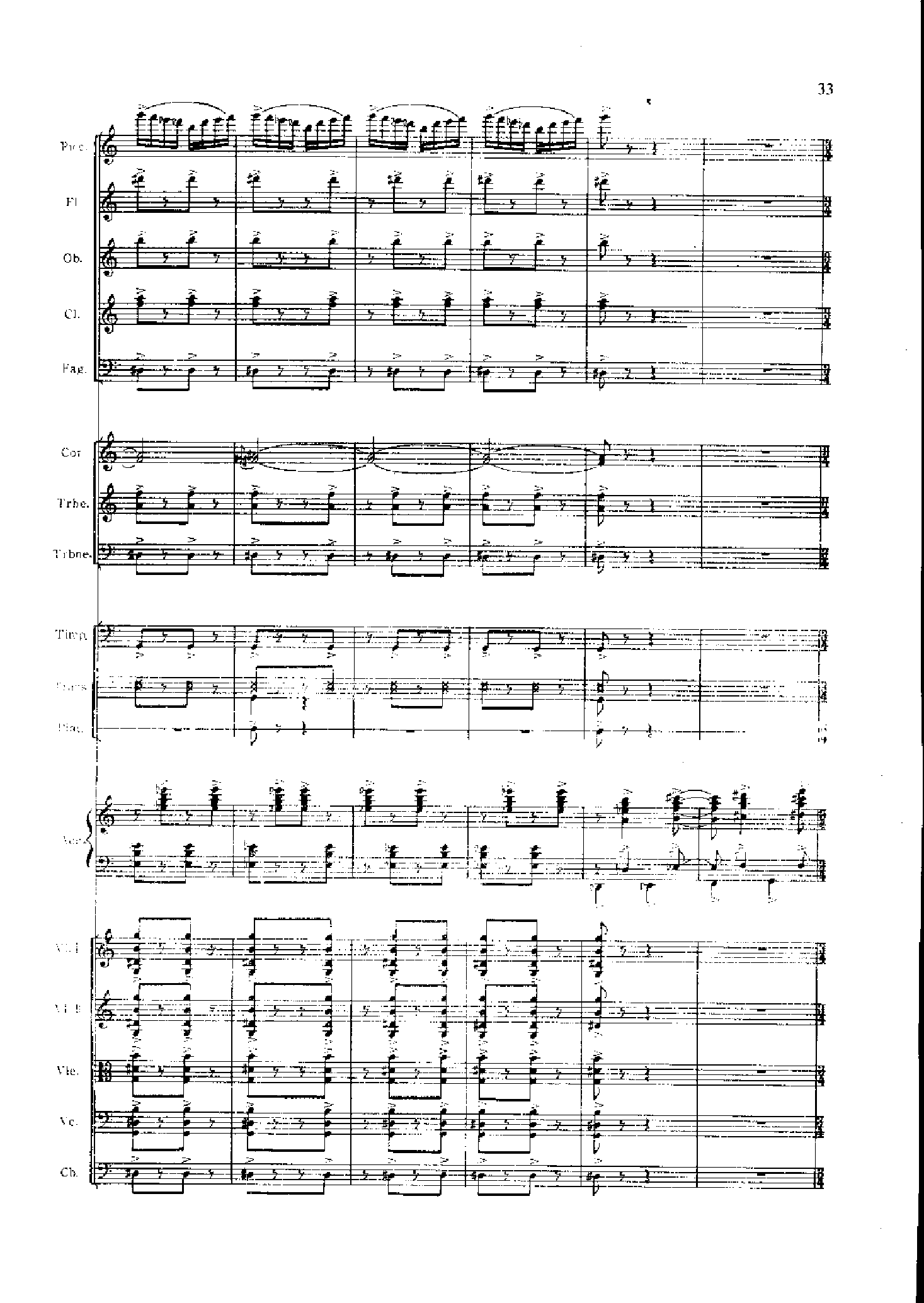 管弦乐总谱阴山岩画印象[狩猎] 乐队类 管弦乐总谱总谱（图33）