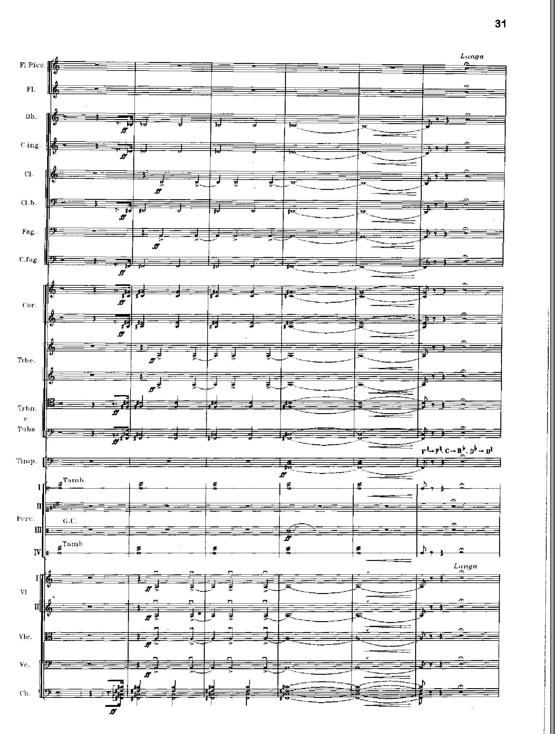 交响诗百年沧桑作品41号 乐队类 管弦乐总谱总谱（图31）