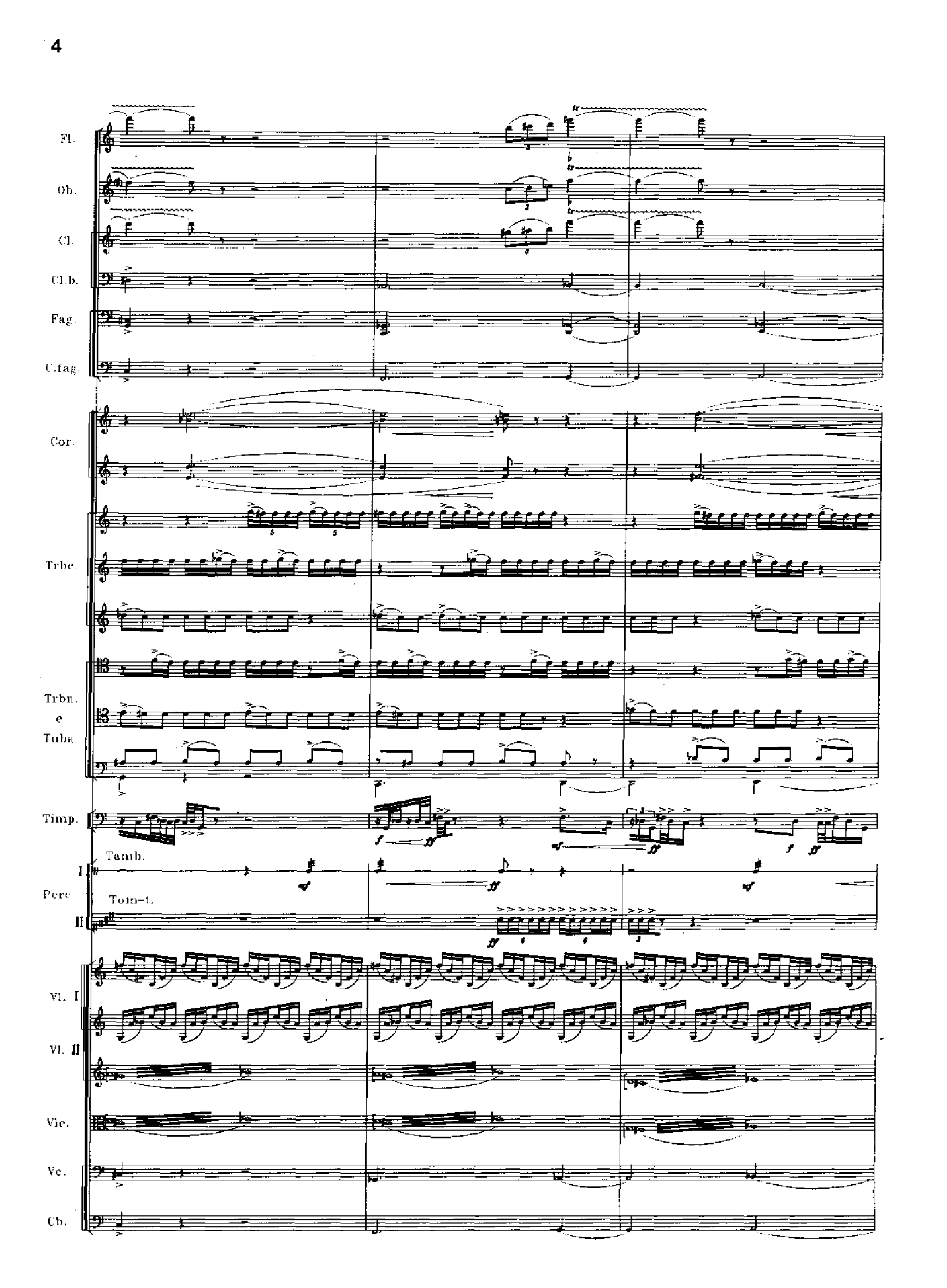 交响诗百年沧桑作品41号 乐队类 管弦乐总谱总谱（图4）