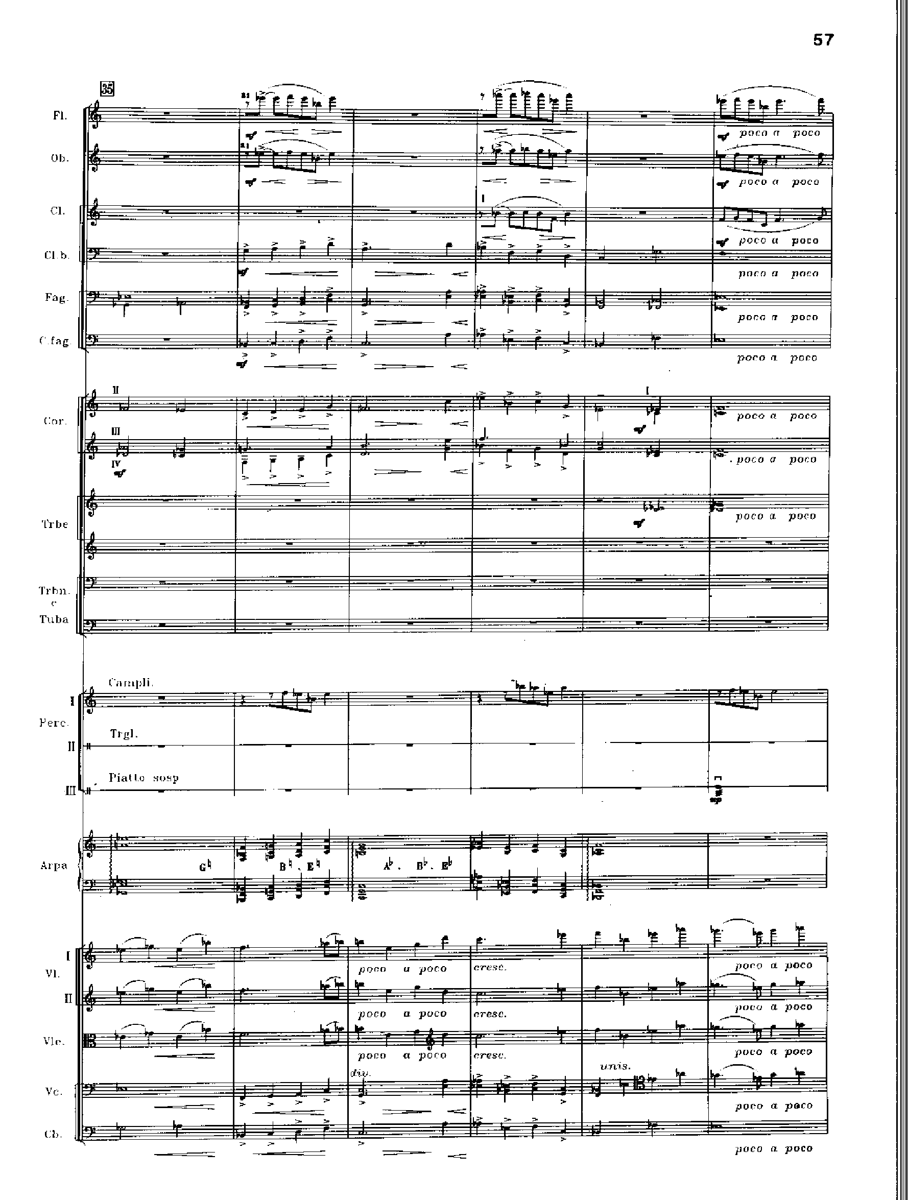 交响诗百年沧桑作品41号 乐队类 管弦乐总谱总谱（图57）