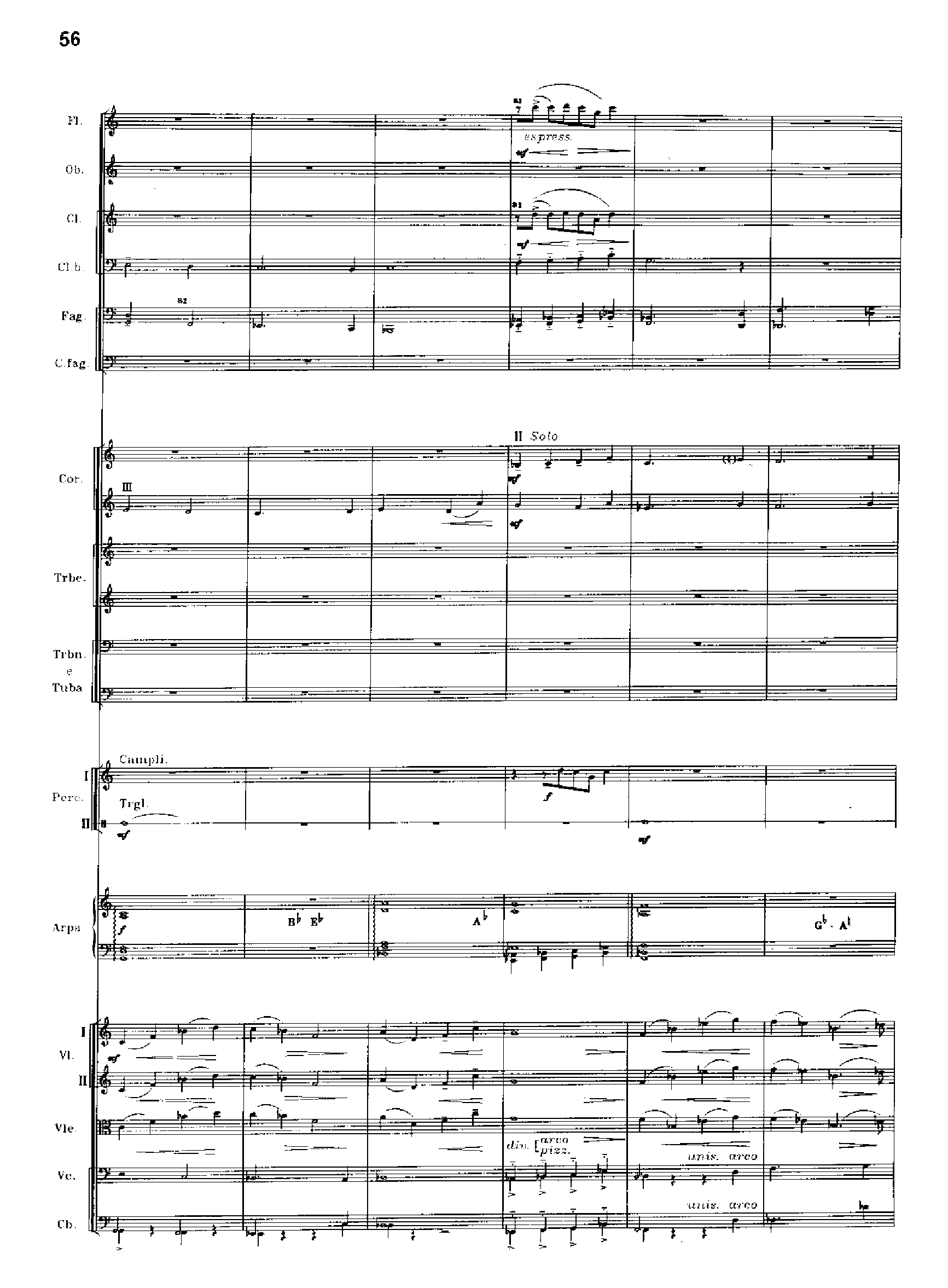 交响诗百年沧桑作品41号 乐队类 管弦乐总谱总谱（图56）