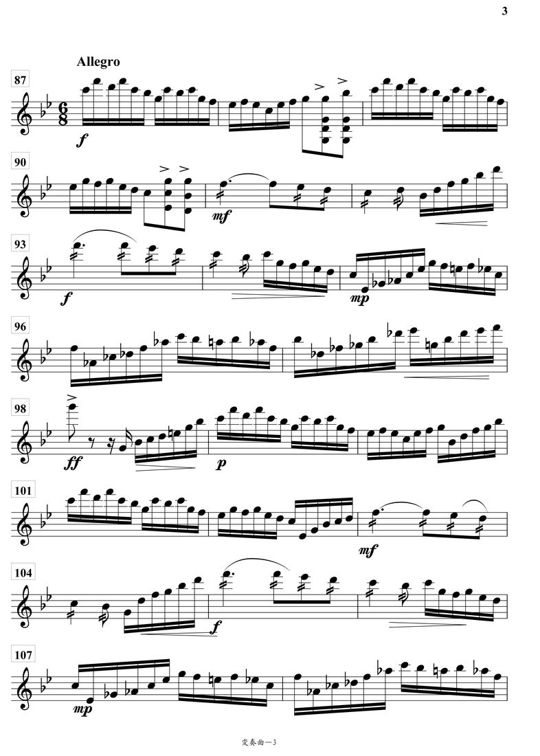 变奏曲柳琴分谱总谱（图3）
