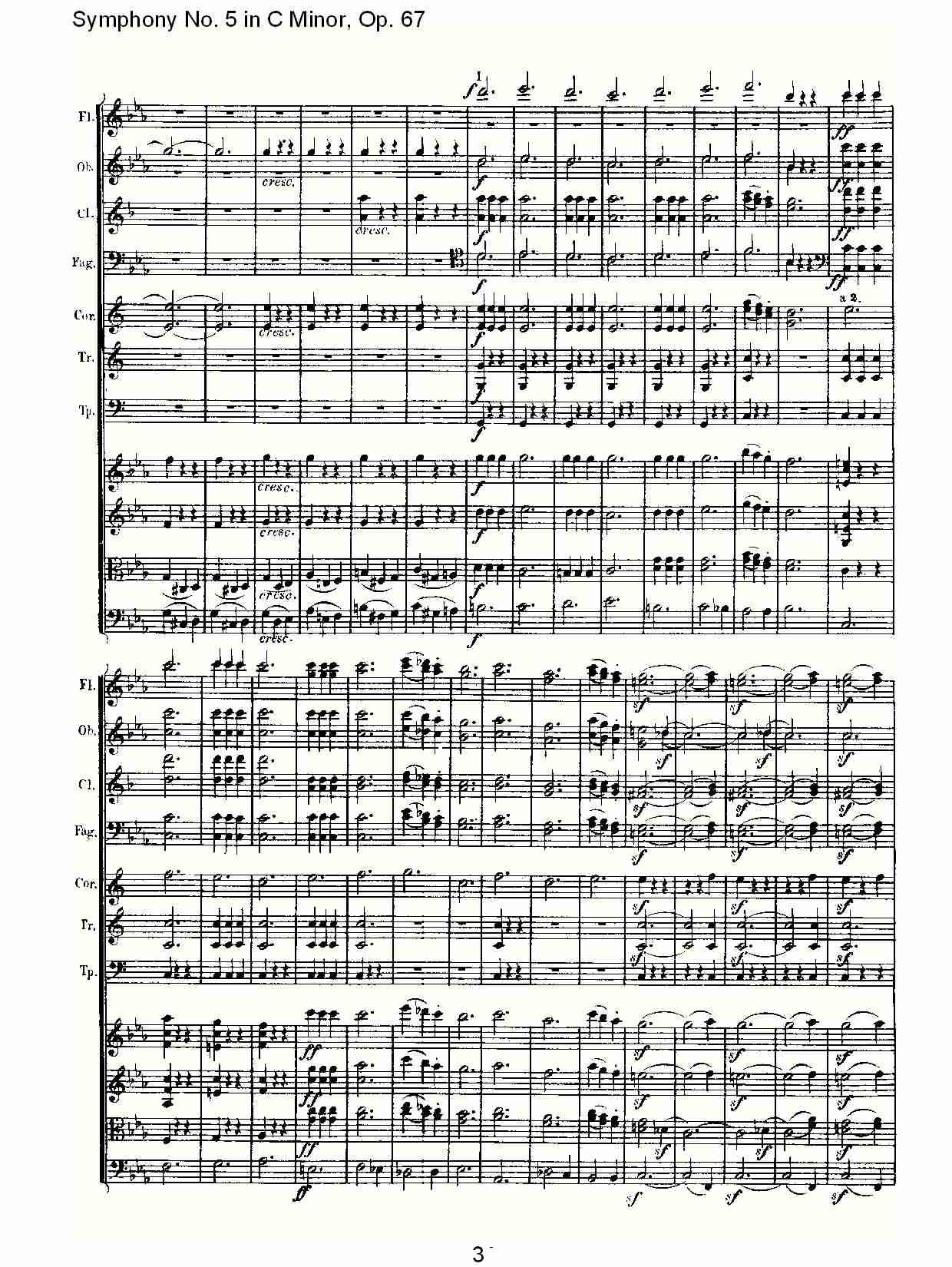 C大调第五交响曲 Op.67第三乐章总谱（图3）