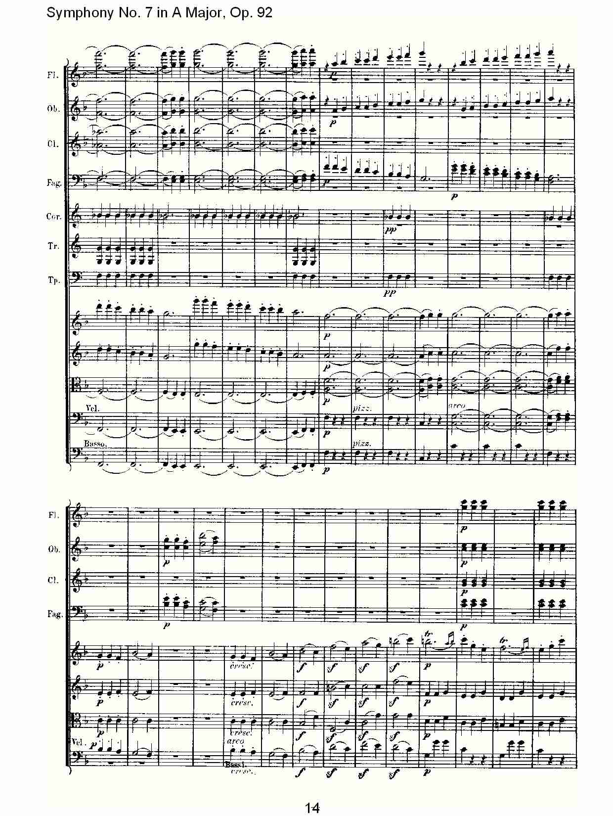 A大调第七交响曲 Op.92 第三乐章总谱（图14）