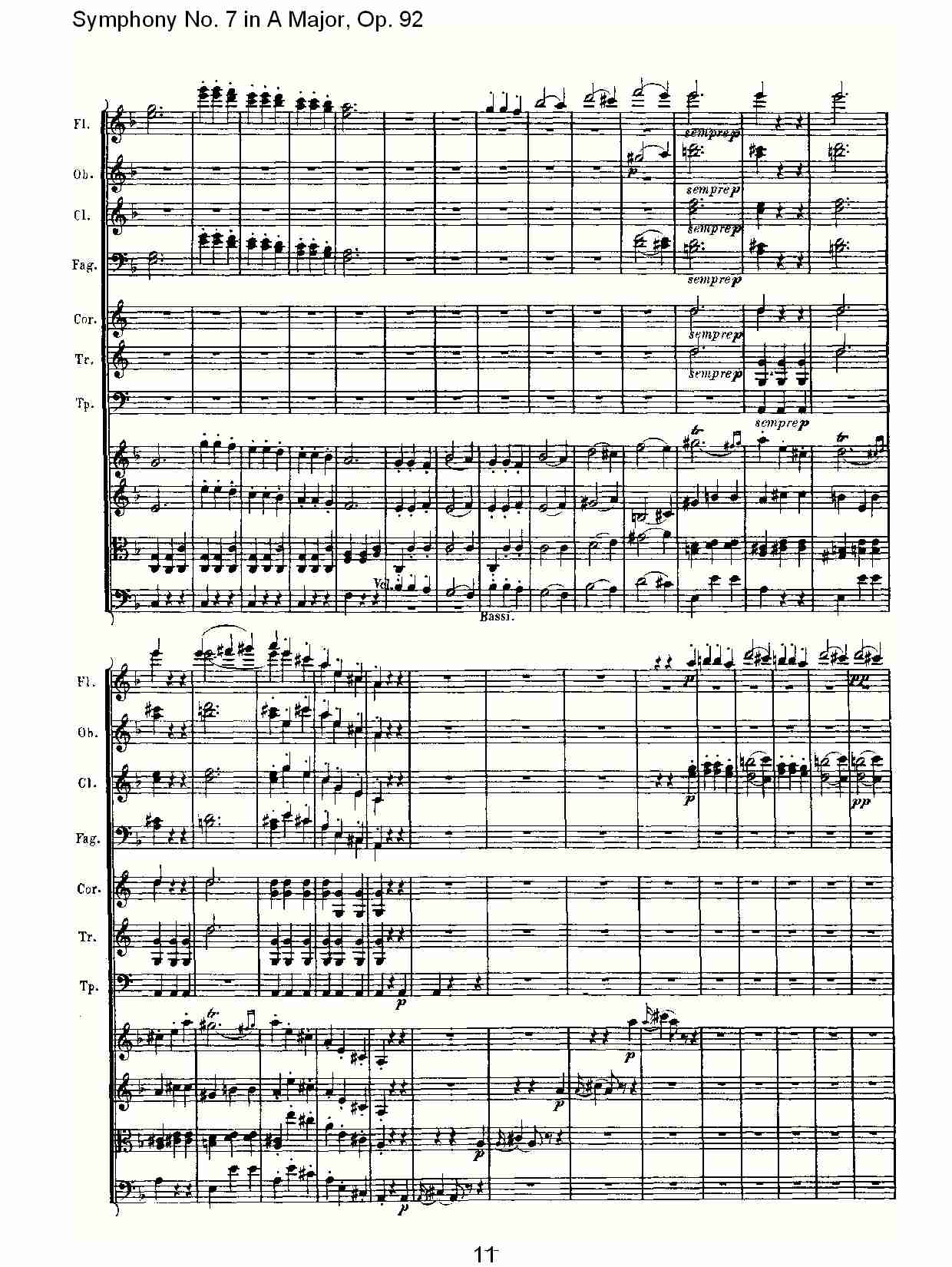 A大调第七交响曲 Op.92 第三乐章总谱（图11）