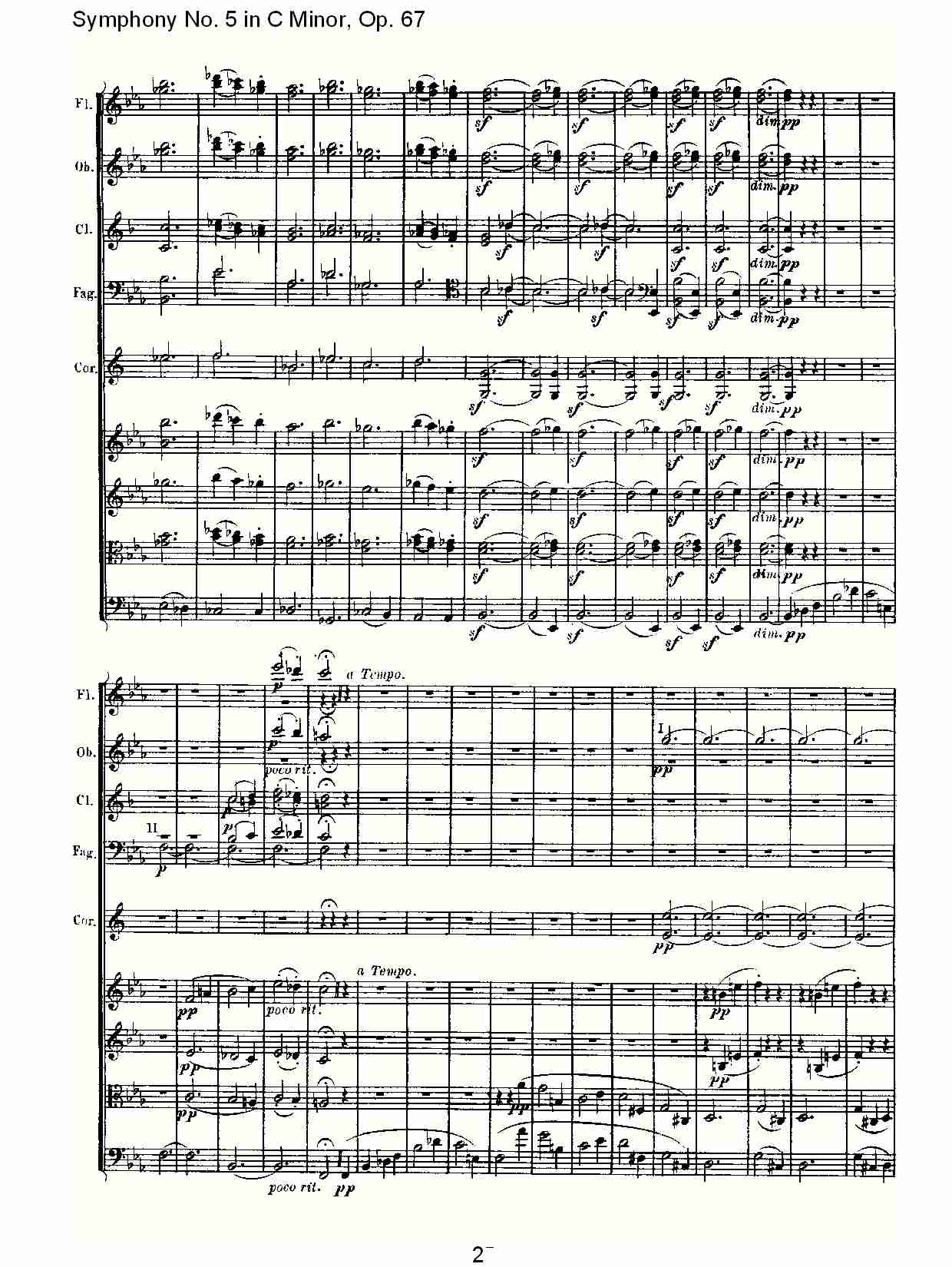 C大调第五交响曲 Op.67第三乐章总谱（图2）