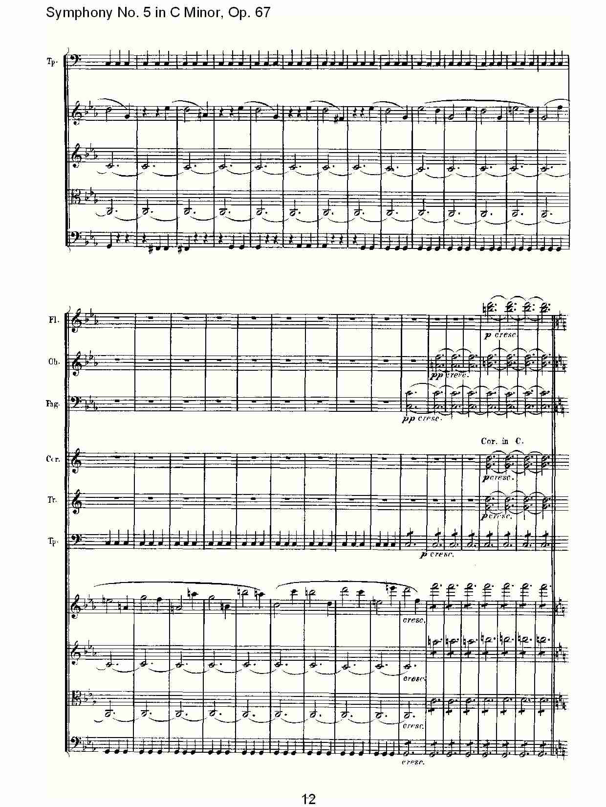 C大调第五交响曲 Op.67第三乐章总谱（图12）