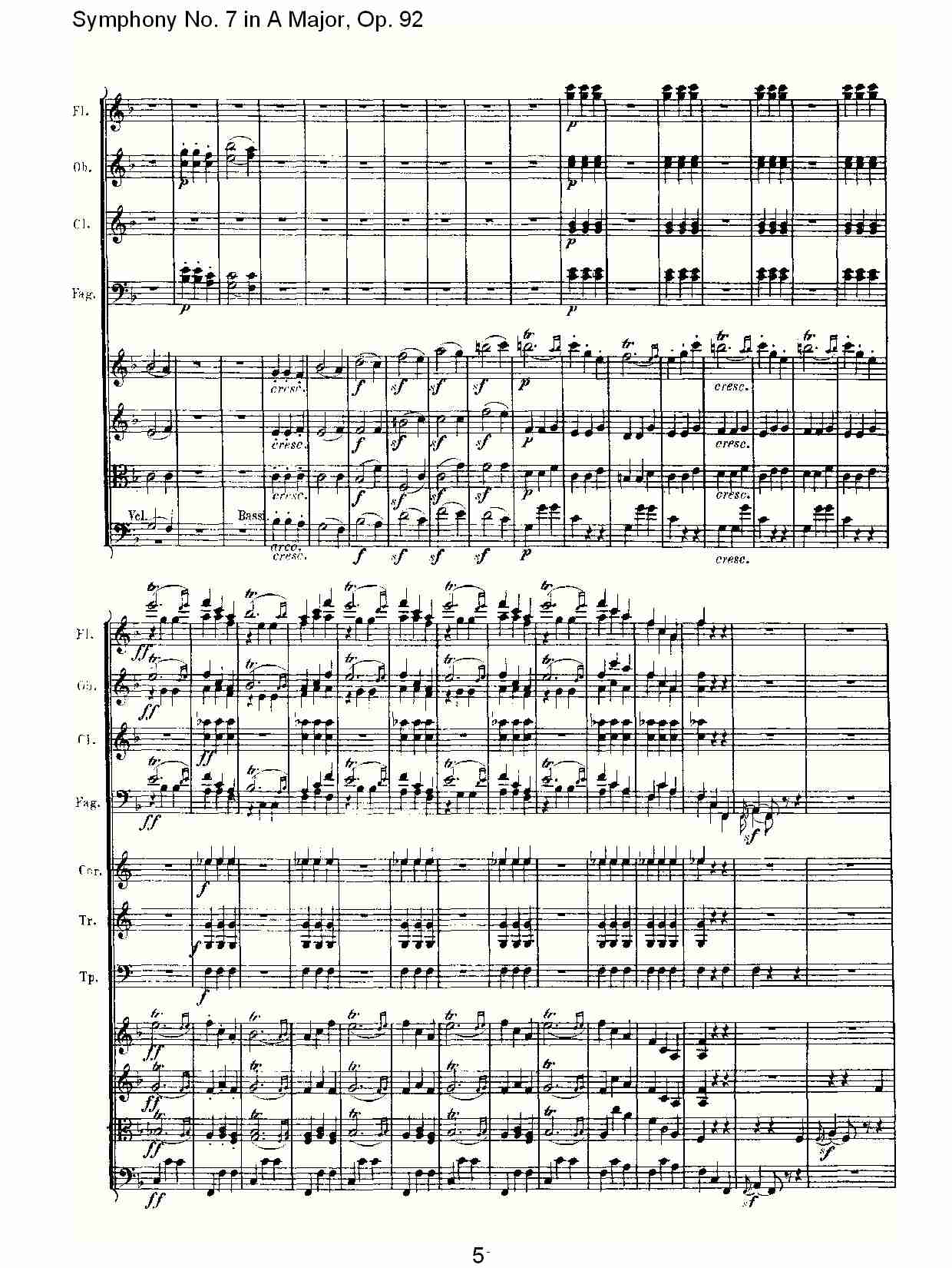A大调第七交响曲 Op.92 第三乐章总谱（图5）