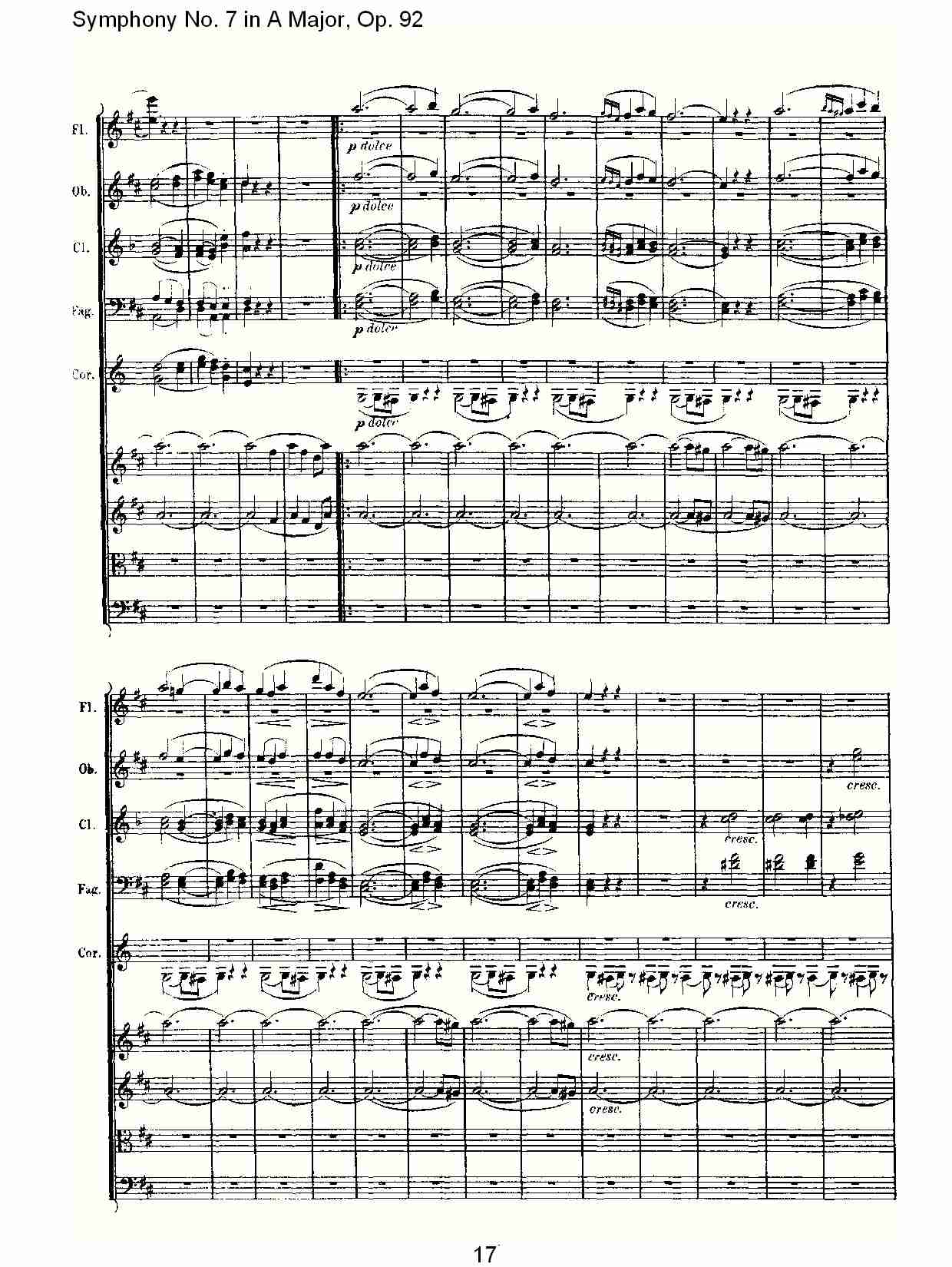 A大调第七交响曲 Op.92 第三乐章总谱（图17）