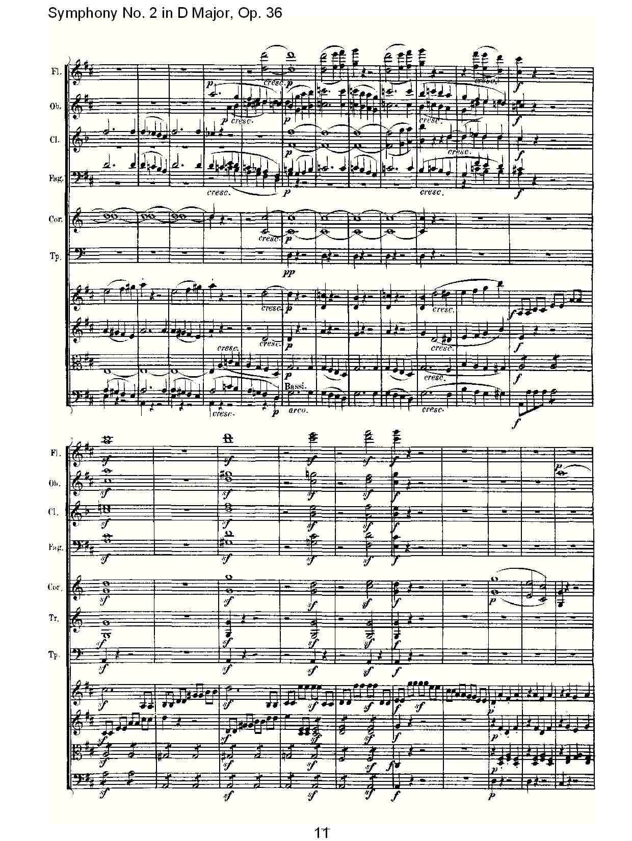 D大调第二交响曲 Op. 36  第四乐章总谱（图11）