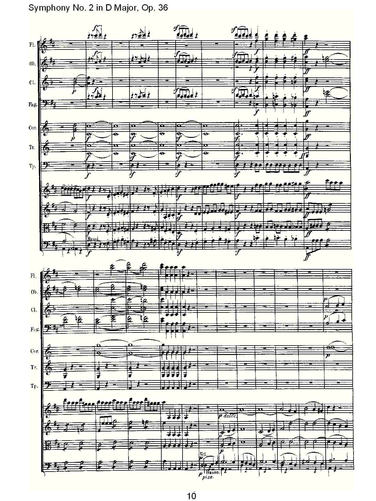 D大调第二交响曲 Op. 36  第四乐章总谱（图10）